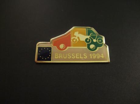 Auto & rijwielen salon Brussel 1994 standhouders pin